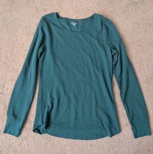 Old Navy Green and Blue Long Sleeve Tee